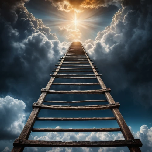 heavenly ladder,jacob's ladder,stairway to heaven,career ladder,ladder,ascending,climbing to the top,rope-ladder,the pillar of light,towards the top of man,climb up,heaven gate,upwards,tower of babel,rope ladder,ascension,lift up,rising up,rescue ladder,climb,Photography,General,Fantasy