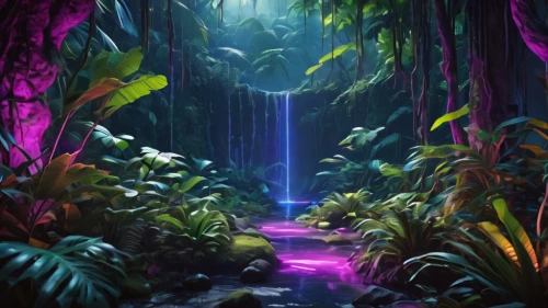 rainforest,rain forest,tropical jungle,fairy world,fairy forest,jungle,enchanted forest,underwater oasis,elven forest,fairy village,fantasy landscape,garden of eden,lagoon,oasis,cartoon video game background,fantasy picture,tropical bloom,tropical island,3d fantasy,fairytale forest,Photography,General,Natural