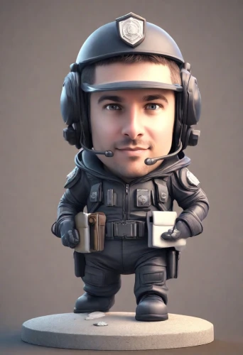 policeman,pubg mascot,3d figure,3d model,police officer,yuri gagarin,construction helmet,officer,pilot,astronaut helmet,3d man,civil defense,b3d,vax figure,game figure,cosmonaut,engineer,mini e,cinema 4d,steel helmet,Digital Art,3D