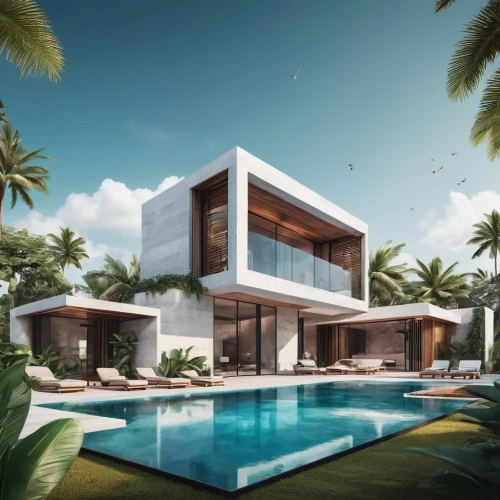 holiday villa,luxury property,modern house,tropical house,luxury home,3d rendering,modern architecture,pool house,luxury real estate,dunes house,beautiful home,florida home,contemporary,luxury home interior,private house,render,large home,holiday complex,modern style,seminyak,Unique,Design,Logo Design