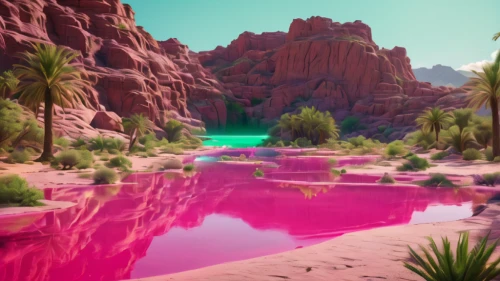 acid lake,flowerful desert,desert landscape,pink beach,desert desert landscape,pink grass,desert,oasis,lagoon,virtual landscape,futuristic landscape,the desert,capture desert,desert planet,desert background,moon valley,zion,pink city,valley,pink green,Photography,General,Natural