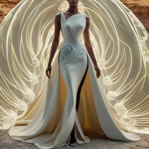 art deco woman,archangel,angel wing,white silk,solar plexus chakra,angel,fantasy woman,swirling,fantasy art,virgo,hoopskirt,aphrodite,veil,bridal veil,angel wings,drape,wind machine,girl in a long dress,celtic harp,aurora yellow