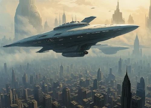 futuristic landscape,sci fiction illustration,sci fi,sci - fi,sci-fi,futuristic architecture,dreadnought,scifi,futuristic,science fiction,airships,science-fiction,carrack,sky space concept,federation,alien ship,starship,space ships,delta-wing,fleet and transportation,Conceptual Art,Daily,Daily 08