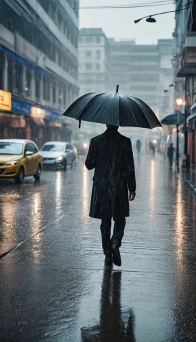 man with umbrella,walking in the rain,umbrella pattern,heavy rain,raindops,rainy day,asian umbrella,rainy weather,rain bar,monsoon,silver rain,in the rain,hong kong,rains,rain,rainy,street photography,umbrella,japanese umbrella,blue rain,Photography,General,Realistic