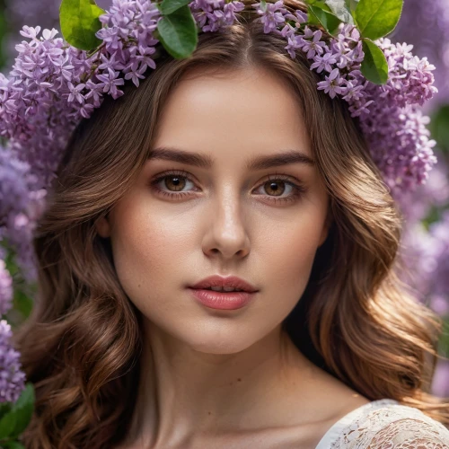 beautiful girl with flowers,lilac blossom,lilac flowers,girl in flowers,lilacs,lilac flower,lilac bouquet,white lilac,golden lilac,girl in a wreath,common lilac,romantic portrait,lavender flowers,floral wreath,lilac tree,vintage lavender background,spring crown,the lavender flower,daphne flower,natural cosmetic