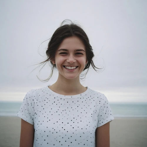a girl's smile,girl on a white background,beach background,smiling,girl in t-shirt,killer smile,girl portrait,grin,a smile,young woman,smile,adorable,cute,beautiful young woman,portrait background,portrait of a girl,girl on the dune,cheerful,pretty young woman,isabel,Photography,Documentary Photography,Documentary Photography 04