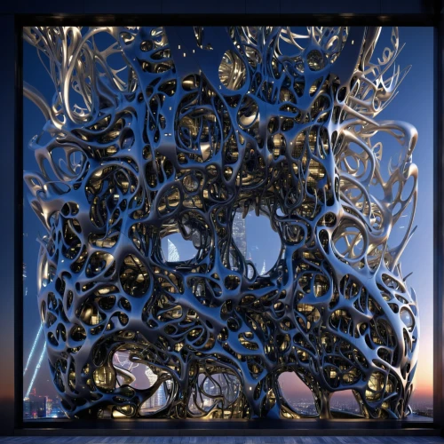 wrought iron,art nouveau frame,steel sculpture,openwork frame,art nouveau frames,mandelbulb,decorative frame,frame ornaments,metallic door,fractals art,apophysis,fractal environment,wrought,tangle,iron door,glass yard ornament,metal gate,computer art,fractalius,biomechanical,Conceptual Art,Sci-Fi,Sci-Fi 09