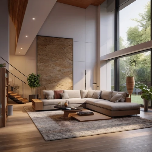 modern living room,interior modern design,living room,home interior,modern decor,luxury home interior,loft,livingroom,contemporary decor,modern room,interior design,smart home,family room,modern house,hardwood floors,sitting room,mid century house,beautiful home,3d rendering,wooden beams,Photography,General,Realistic