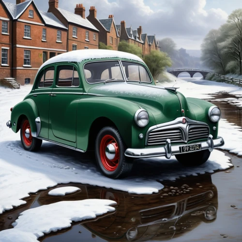 morris minor 1000,morris minor,austin a40 devon,austin a40 farina,austin a40 somerset,austin a30,christmas retro car,wolseley hornet,austin a35,volvo amazon,ford prefect,wolseley 4/44,volvo pv444/544,aronde,citroën traction avant,ford anglia,rover 10,bristol 401,bristol 410,bentley s1,Conceptual Art,Fantasy,Fantasy 30