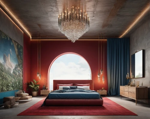 great room,ornate room,sleeping room,modern decor,bedroom,guest room,modern room,interior design,interior decoration,danish room,contemporary decor,four-poster,guestroom,interior decor,sky apartment,3d rendering,canopy bed,decor,stucco ceiling,search interior solutions,Photography,General,Natural