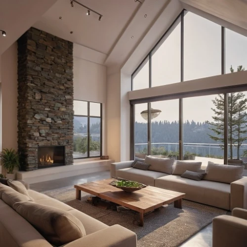 modern living room,fire place,family room,luxury home interior,living room,bonus room,interior modern design,livingroom,house in the mountains,the cabin in the mountains,house in mountains,beautiful home,contemporary decor,wooden windows,penthouse apartment,fireplaces,modern decor,living room modern tv,big window,great room