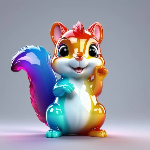 3d model,3d figure,color rat,scandia gnome,3d render,3d rendered,cute cartoon character,cartoon cat,mozilla,rainbow rabbit,squirell,cinema 4d,cat vector,squirrel,wind-up toy,knuffig,atlas squirrel,toy,gradient mesh,figurine,Unique,3D,3D Character
