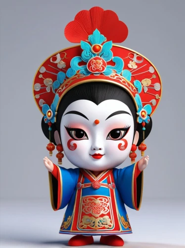 kokeshi doll,peking opera,taiwanese opera,japanese doll,chinese art,geisha girl,the japanese doll,doll figure,geisha,kokeshi,figurine,female doll,daruma,oriental princess,painter doll,chinese teacup,oriental girl,yunnan,miniature figure,decorative nutcracker,Unique,3D,3D Character