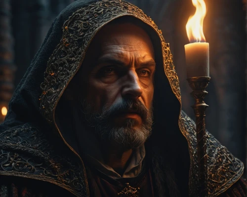 the abbot of olib,hieromonk,dwarf sundheim,archimandrite,candlemas,candlemaker,dwarf cookin,flickering flame,king lear,biblical narrative characters,king arthur,massively multiplayer online role-playing game,lokportrait,accolade,viking,pall-bearer,odin,dwarf,friar,benediction of god the father,Photography,General,Fantasy