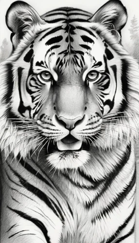 tiger png,white tiger,tiger,bengal tiger,a tiger,asian tiger,tigers,white bengal tiger,tiger head,tigerle,siberian tiger,zebra,zebra pattern,sumatran tiger,royal tiger,pencil art,animal line art,type royal tiger,lion white,black and white pattern,Illustration,Black and White,Black and White 30