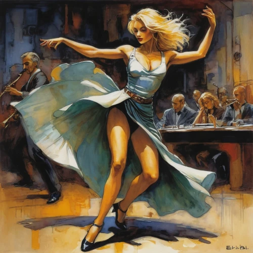 salsa dance,latin dance,country-western dance,dancer,dancers,dance,dancing,flamenco,go-go dancing,concert dance,dancing shoes,tango argentino,argentinian tango,to dance,folk-dance,dancing shoe,woman playing,dancing couple,twirl,dance of death,Illustration,Realistic Fantasy,Realistic Fantasy 06