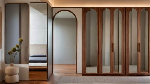 room divider,sliding door,hinged doors,bamboo curtain,modern minimalist bathroom,walk-in closet,corten steel,ornamental dividers,hallway space,contemporary decor,metallic door,glass wall,japanese-style room,modern decor,interior modern design,shower door,patterned wood decoration,shower bar,wooden door,wood mirror,Photography,General,Realistic