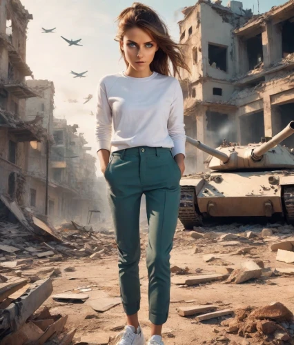 photo manipulation,syria,lost in war,syrian,photoshop manipulation,girl in a historic way,refugee,children of war,dystopian,photo session in torn clothes,war,world war,kosmea,six day war,ww2,photomanipulation,second world war,stalingrad,khaki,no war,Photography,Realistic