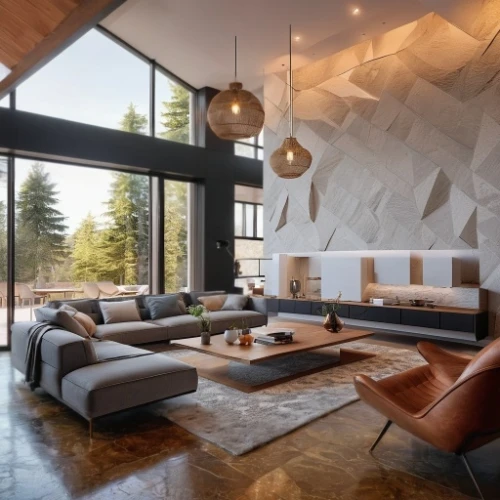 modern living room,interior modern design,modern decor,fire place,living room,contemporary decor,the cabin in the mountains,livingroom,house in the mountains,interior design,alpine style,luxury home interior,modern room,loft,house in mountains,great room,family room,cubic house,fireplace,modern house
