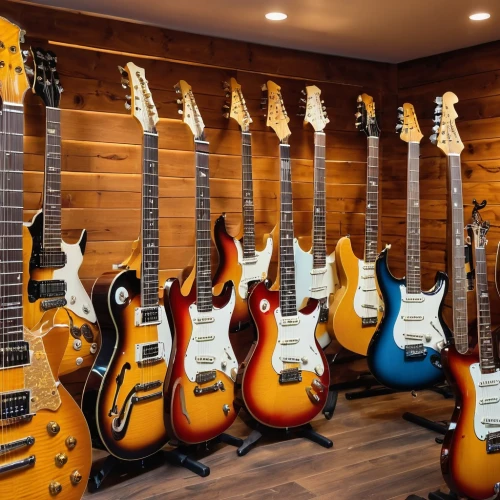 guitars,fender,squier,music instruments,fender g-dec,instruments,mahogany family,guitar bridge,guitar head,music store,an array of,jazz bass,luthier,musical instruments,electric guitar,wall,guitar accessory,string instruments,guitar,guitar grips,Photography,General,Realistic