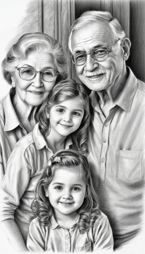 grandchildren,mother and grandparents,family care,grandparent,poppy family,portrait background,coloring picture,elderly people,parents with children,arrowroot family,barberry family,digital photo frame,grandparents,care for the elderly,grandchild,coloring page,gesneriad family,parsley family,herring family,custom portrait,Illustration,Black and White,Black and White 30