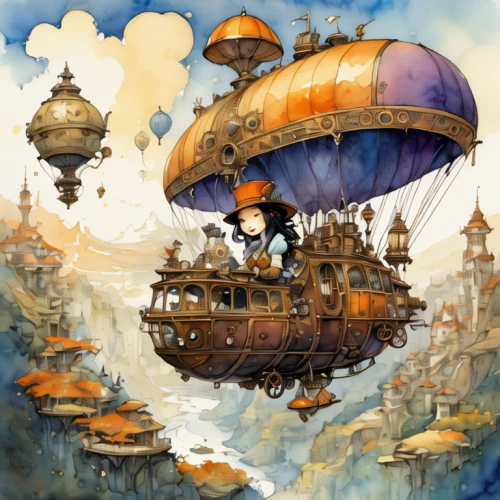 airships,airship,steampunk,hot-air-balloon-valley-sky,air ship,sea fantasy,baron munchausen,floating island,floating islands,caravel,waterglobe,hot air balloons,steampunk gears,fantasy art,fantasy world,galleon ship,fantasy city,galleon,hot air balloon,heroic fantasy,Photography,General,Natural