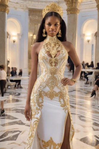 versace,queen,tiana,golden weddings,royalty,queen bee,queen s,cleopatra,royal,queen crown,brazilian monarchy,aphrodite,dress form,gold foil 2020,royal icing,gold crown,renaissance,goddess of justice,quinceañera,mary-gold,Photography,Realistic