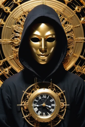 golden mask,gold mask,clockmaker,voyager golden record,golden record,random access memory,clockwork,watchmaker,gold watch,cryptocoin,golden scale,gold bullion,anonymous mask,bullion,dogecoin,yellow-gold,the ethereum,astronomical clock,cryptography,gold shop,Photography,General,Realistic
