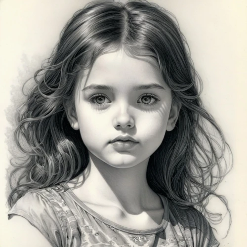 pencil drawings,child portrait,girl drawing,girl portrait,pencil drawing,mystical portrait of a girl,charcoal pencil,graphite,pencil art,child girl,little girl,charcoal drawing,portrait of a girl,the little girl,little girl in wind,kids illustration,chalk drawing,pencil and paper,charcoal,child art,Illustration,Black and White,Black and White 06