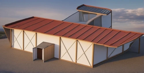 dog house frame,lifeguard tower,a chicken coop,chicken coop,beach hut,dog house,3d rendering,folding roof,house roof,straw roofing,prefabricated buildings,metal roof,3d render,stilt house,roof construction,roof landscape,cube stilt houses,house roofs,roof structures,roof panels,Photography,General,Realistic