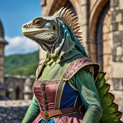 crocodile woman,saurian,dragon lizard,eastern water dragon,green dragon,dinosaruio,landmannahellir,eastern water dragon lizard,iguanidae,giant lizard,puy du fou,reptilians,green iguana,iguana,dragon of earth,heroic fantasy,draconic,dragon,basilisk,obertor,Photography,General,Realistic