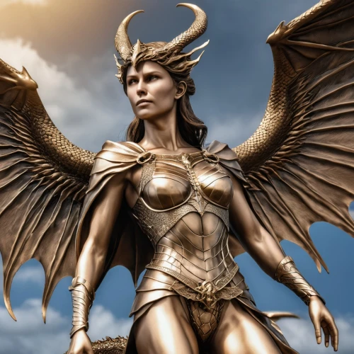 goddess of justice,archangel,the archangel,heroic fantasy,athena,business angel,lady justice,angel statue,fantasy woman,angels of the apocalypse,angelology,fire angel,cybele,winged,garuda,angel of death,golden dragon,angel figure,mythological,stone angel,Photography,General,Realistic