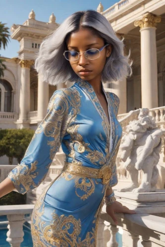 jasmine blue,asian vision,mogul,queen,wig,jasmine,cleopatra,oriental princess,goddess of justice,offset,tajmahal,cgi,kandy,a woman,versace,jasmine bush,kim,queen bee,royal,partition,Photography,Realistic