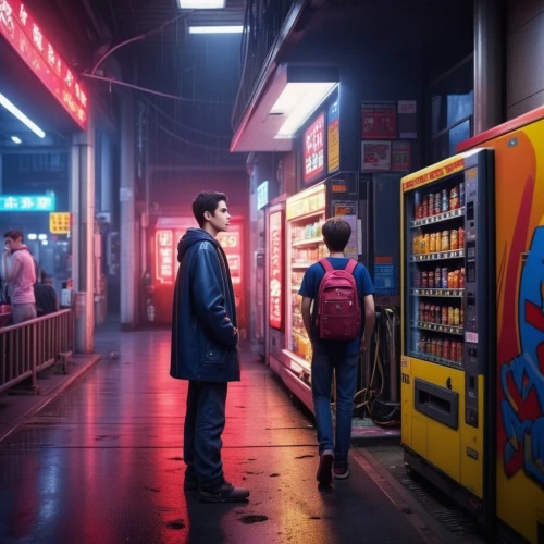 convenience store,vending machines,vending machine,south korea subway,korea subway,neon drinks,cyberpunk,soda machine,arcade games,gas-station,hong kong,arcade,the coca-cola company,gas station,80s,neon coffee,kowloon,electric gas station,neon light drinks,busan night scene,Photography,General,Realistic