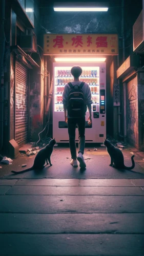 cyberpunk,street cat,rescue alley,cinematic,cat family,tokyo,tokyo city,aesthetic,battōjutsu,cats,cat's cafe,alley,shelter cat,would a background,hk,4k wallpaper,shinjuku,cat supply,cinematography,bangkok