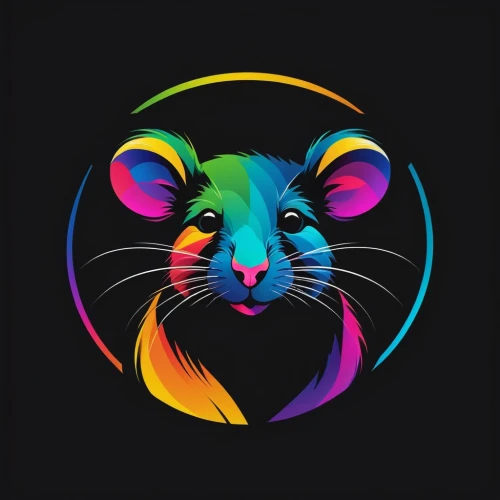 lab mouse icon,color rat,rainbow background,rainbow rabbit,cat vector,rodentia icons,mouse,animal icons,rat na,rat,spotify icon,nyan,raimbow,color circle,vector graphic,tiktok icon,mammal,gerbil,rainbow colors,mouse silhouette,Illustration,Paper based,Paper Based 15