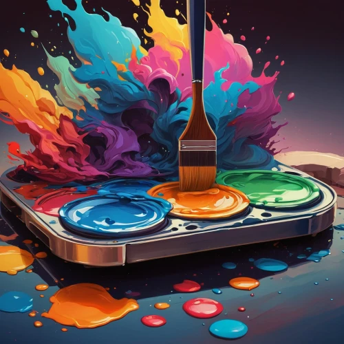 colorful foil background,music player,the festival of colors,painted guitar,musicassette,printing inks,paint pallet,watercolor wine,circle paint,colorful drinks,mobile video game vector background,music on your smartphone,mixing table,corona app,paints,spinning top,painting technique,colorful water,playmat,paint,Conceptual Art,Fantasy,Fantasy 21