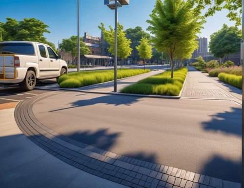 paved square,bicycle path,bicycle lane,urban design,tram road,autonomous driving,volkswagen crafter,highway roundabout,3d rendering,bike path,pedestrian lights,electric mobility,roadway,bus lane,paving,parking system,road surface,parking lot under construction,pay attention to the right of way,pedestrians,Photography,General,Realistic