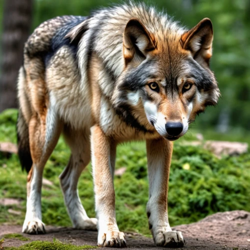 european wolf,gray wolf,saarloos wolfdog,red wolf,czechoslovakian wolfdog,wolfdog,northern inuit dog,canis lupus tundrarum,canis lupus,dhole,canidae,tamaskan dog,kunming wolfdog,sakhalin husky,south american gray fox,vulpes vulpes,greenland dog,wolf,west siberian laika,native american indian dog,Photography,General,Realistic