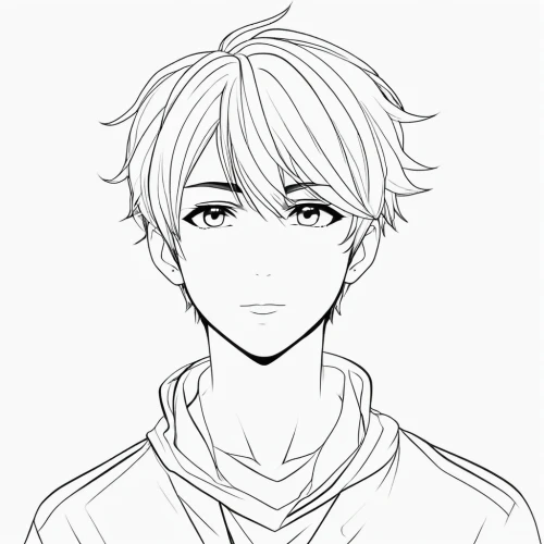 setter,chaoyang,lineart,anime boy,line art,robin,valentine line art,eyes line art,anchovy,line-art,mono line art,line draw,ginko,main character,newt,male character,mono-line line art,shouta,line art children,corvin,Illustration,Black and White,Black and White 04