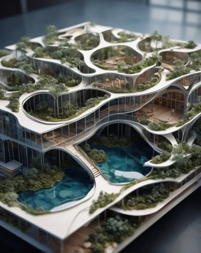 floating island,3d rendering,floating islands,artificial islands,futuristic architecture,artificial island,solar cell base,building honeycomb,glass facade,sky apartment,largest hotel in dubai,eco-construction,skyscapers,glass building,kirrarchitecture,chinese architecture,apartment block,building valley,eco hotel,modern architecture,Unique,3D,Toy