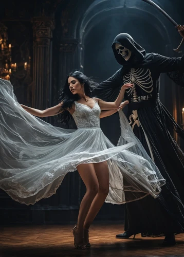 dance of death,danse macabre,dead bride,dancing couple,latin dance,day of the dead frame,ballet master,dancers,gothic fashion,muerte,ballet don quijote,el dia de los muertos,modern dance,la calavera catrina,days of the dead,gothic portrait,celebration of witches,the carnival of venice,dance,halloween and horror,Photography,General,Fantasy
