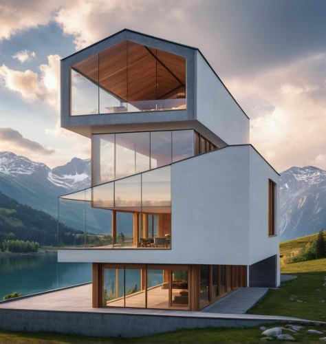 modern architecture,swiss house,cubic house,modern house,cube stilt houses,house in the mountains,house in mountains,house with lake,house by the water,luxury property,frame house,cube house,arhitecture,futuristic architecture,beautiful home,chalet,private house,dunes house,alpine style,luxury real estate,Photography,General,Realistic