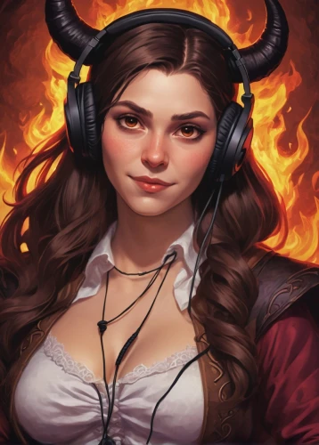 twitch icon,devil,steam icon,fire siren,fire devil,massively multiplayer online role-playing game,fantasy portrait,twitch logo,inferno,fire background,witch's hat icon,dodge warlock,taurus,custom portrait,satan,fire angel,streaming,game illustration,evil woman,rosa ' amber cover,Conceptual Art,Fantasy,Fantasy 31