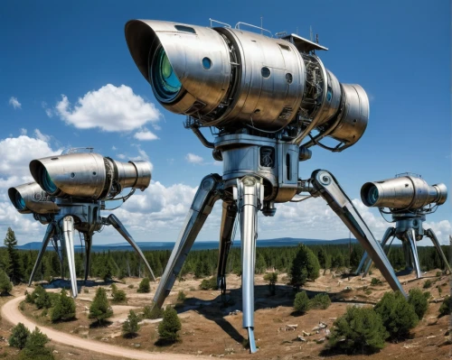 telescopes,lunar prospector,theodolite,telescope,wind powered water pump,wind power generator,steel sculpture,astronomical object,sculpture park,deep-submergence rescue vehicle,moon base alpha-1,turrets,observatory,soyuz,planet eart,searchlights,earth station,spacecraft,solar dish,pioneer 10,Conceptual Art,Sci-Fi,Sci-Fi 24