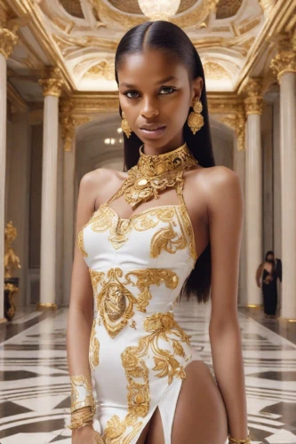 versace,silk,latex clothing,cleopatra,agent provocateur,french silk,tiana,caramel,queen bee,jasmine bush,latex,leotard,goddess,gold plated,renaissance,vogue,gold jewelry,sofia,queen,lira,Photography,Realistic