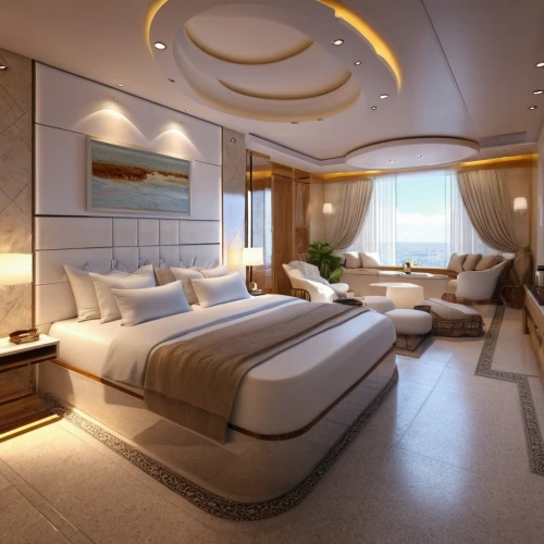 luxury yacht,on a yacht,yacht,modern room,great room,houseboat,yacht exterior,sleeping room,3d rendering,yachts,luxury home interior,penthouse apartment,interior modern design,interior decoration,sailing yacht,interior design,modern decor,cruise ship,ornate room,luxurious,Photography,General,Realistic