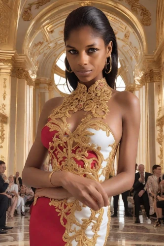 versace,miss vietnam,east indian,indian bride,oriental princess,angola,gold lacquer,silk,elegance,beautiful african american women,haute couture,gold jewelry,golden weddings,elegant,tiana,east indian pattern,gold ornaments,west indian jasmine,jasmine bush,kandy,Photography,Realistic