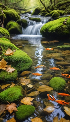 flowing creek,mountain stream,mountain spring,flowing water,koi pond,clear stream,streams,green waterfall,water flowing,freshwater,water flow,cascading,mckenzie river,a small waterfall,wild water,colorful water,the brook,green trees with water,oregon,underwater landscape,Photography,General,Realistic