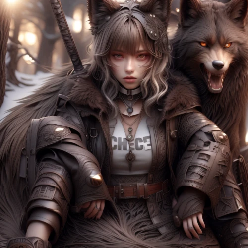 gray wolf,wolves,female warrior,wolf hunting,european wolf,wolf,wolfdog,two wolves,fantasy portrait,fantasy art,nine-tailed,fantasy warrior,howling wolf,fantasy picture,wolf couple,warrior woman,foxes,fox,malamute,heroic fantasy